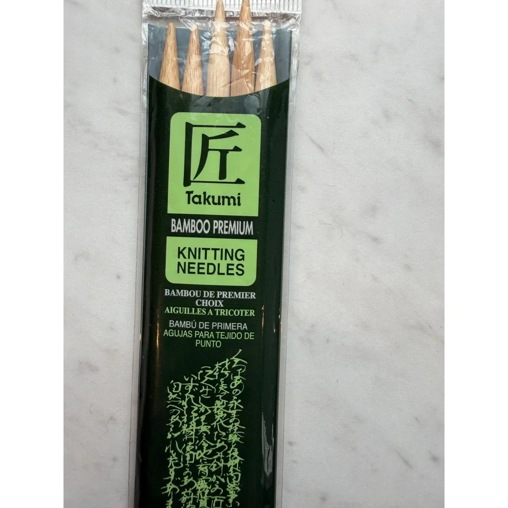 ChiaoGoo Knitter's Pride Clover Knitting DPN Needles Mixed Sizes Bamboo Lot of 3
